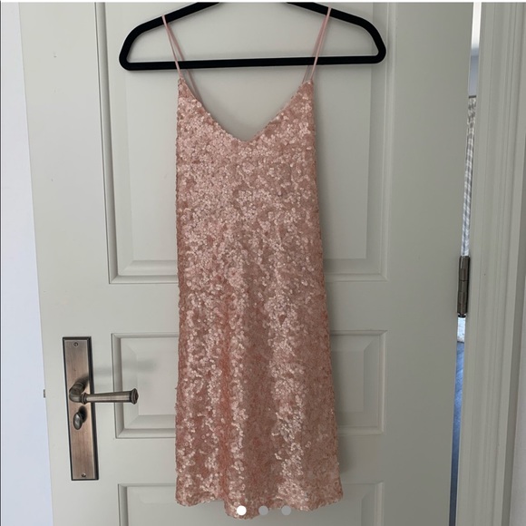 Pink Sequence Dress - Picture 1 of 3